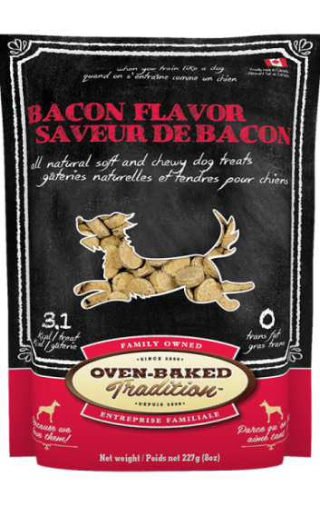 Picture of Oven-Baked Tradition All Natural Soft & Chewy Dog Treats – Bacon Flavour (227g / 8 oz)