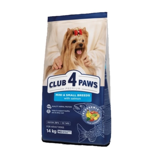 Picture of Club 4 Paws Premium Mini & Small Breeds Dry Dog Food with Salmon 14kg