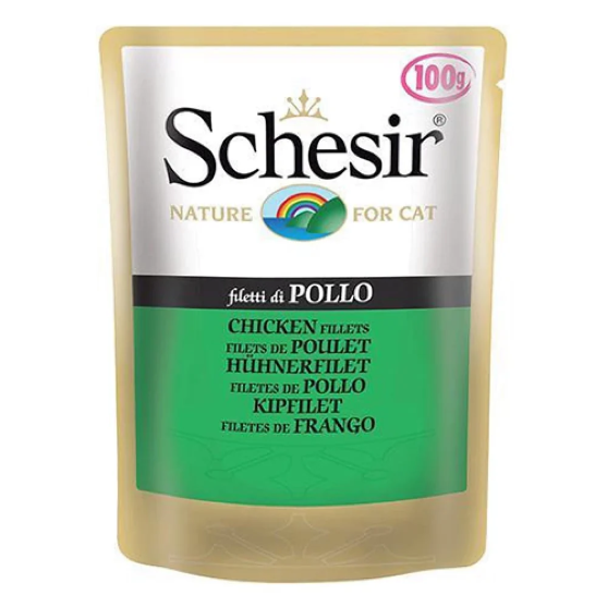Picture of SCHESIR CAT POUCH CHICKEN FILLETS 85G